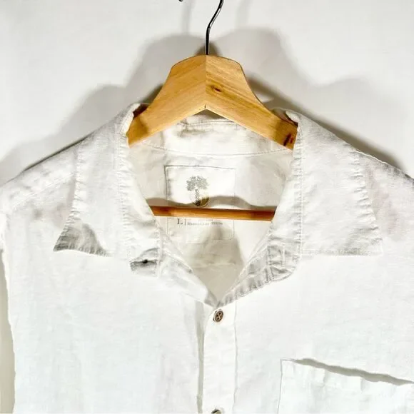 Ocean & Coast White Linen Button Down - Picture 2 of 14